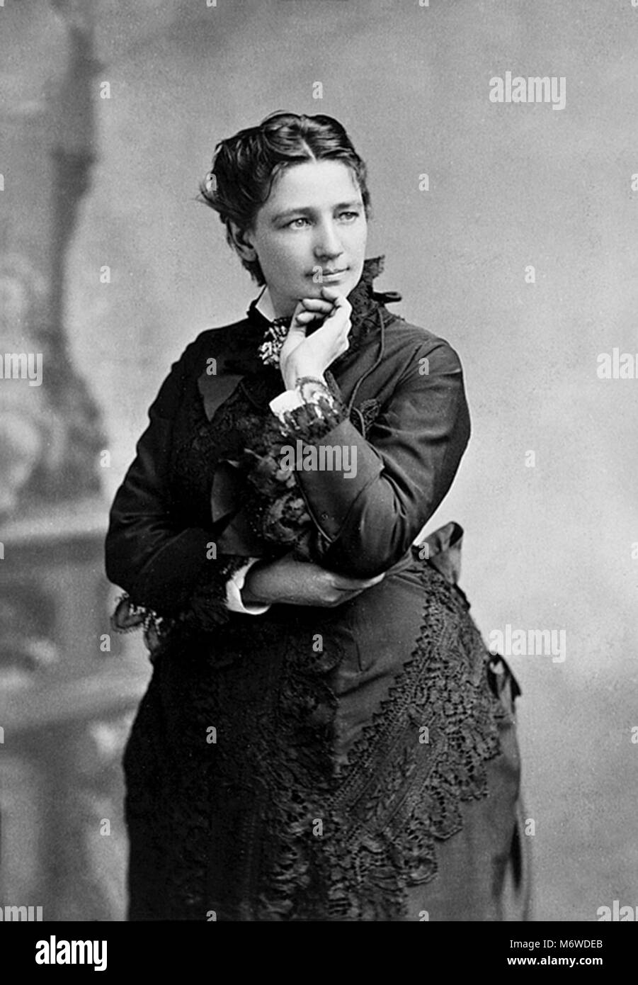 Victoria Woodhull, Victoria Claflin Woodhull, Victoria Woodhull Martin (1838 – 1927) American leader of the women's suffrage movement Stock Photo