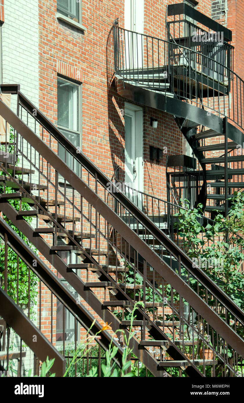 Apartment building in Montreal, Canada Stock Photo Alamy