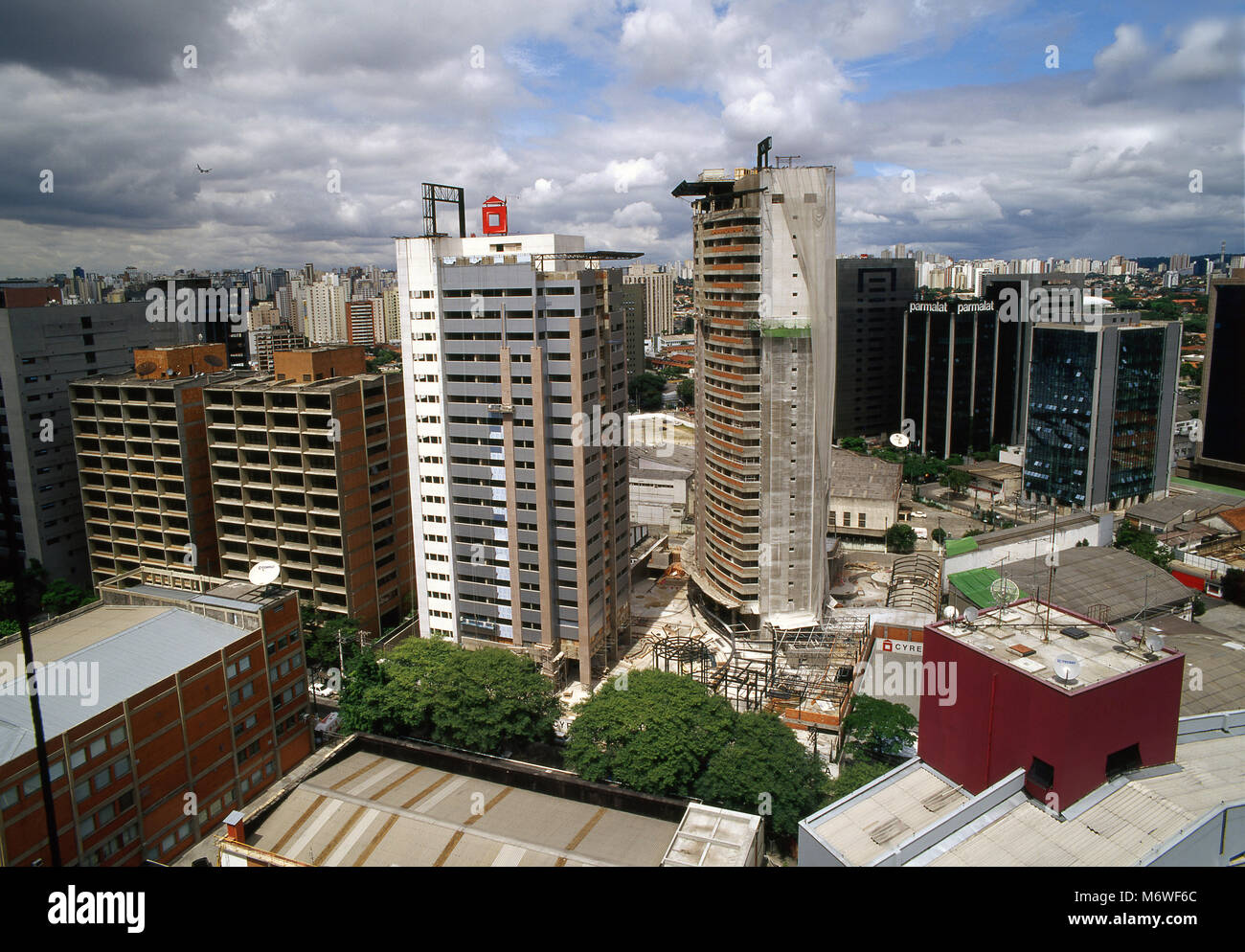 Aerial view, Vila Olimpia, Sao Paulo, Brazil Stock Photo - Alamy