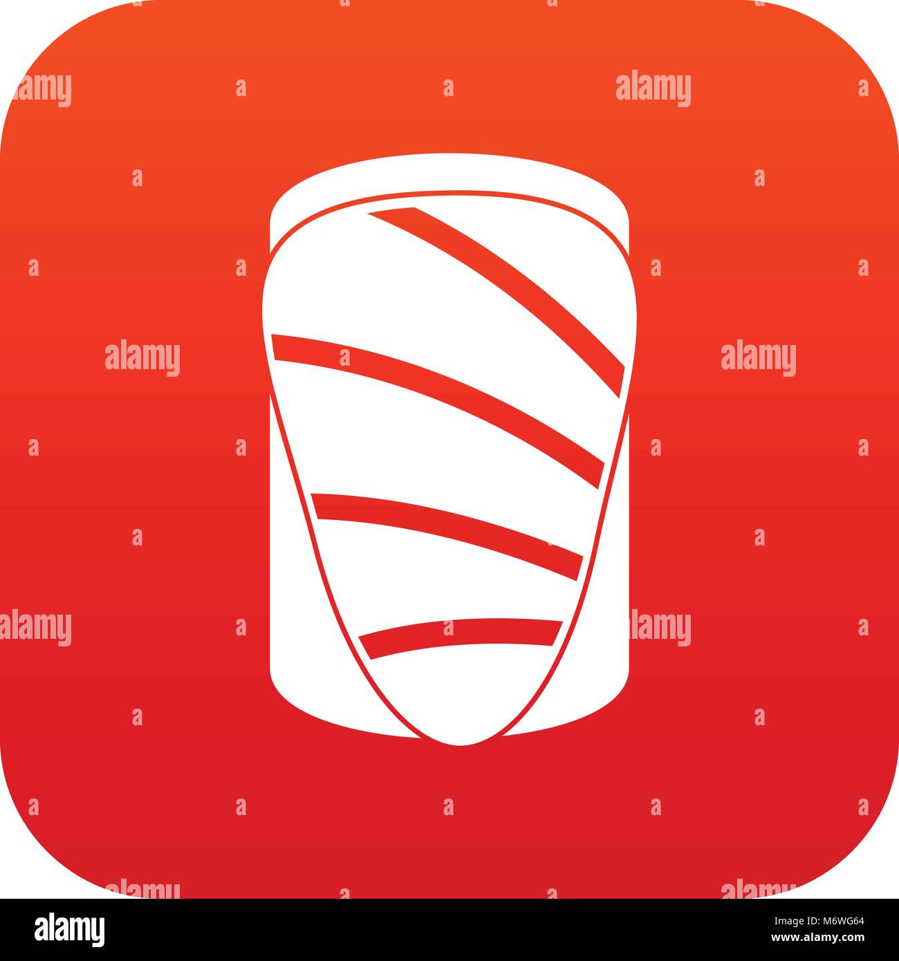 Salmon icon digital red Stock Vector Image & Art - Alamy