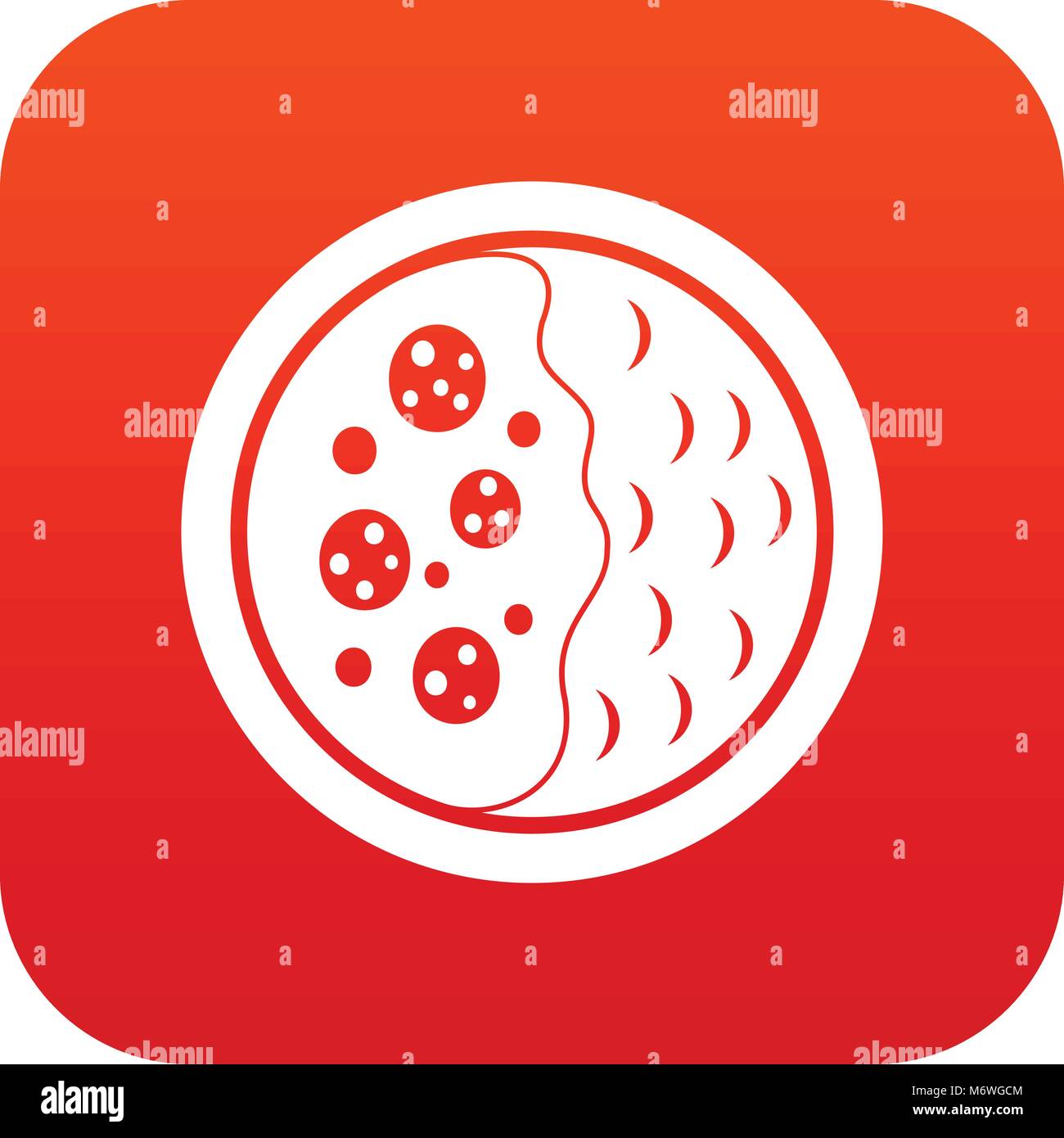 Asian soup icon digital red Stock Vector Image & Art - Alamy