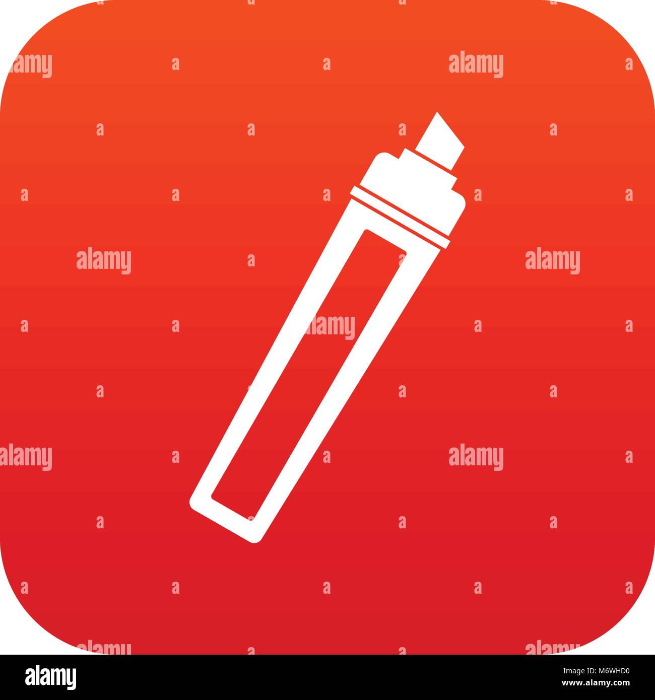 Marker icon digital red Stock Vector Image & Art - Alamy