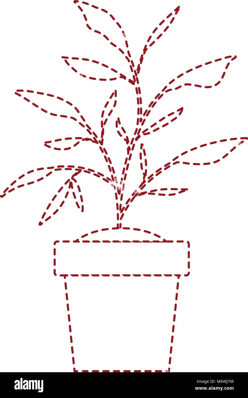 house plant in pot Stock Vector Image & Art - Alamy