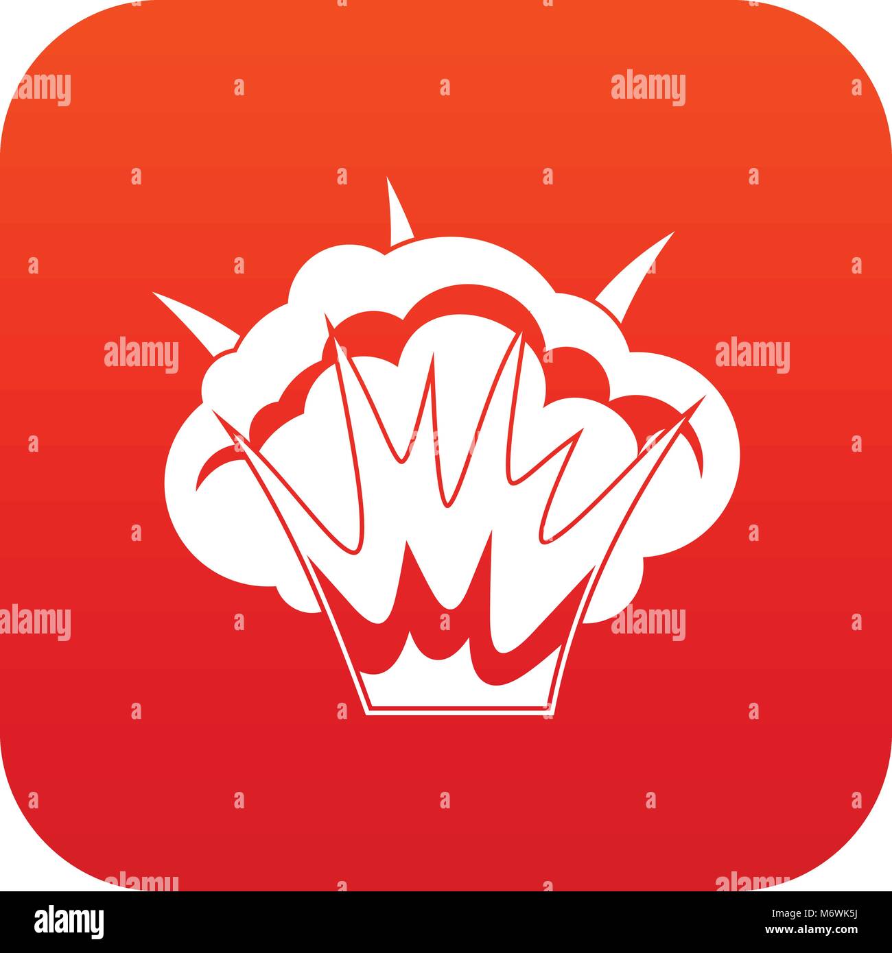 Projectile explosion icon digital red Stock Vector Image & Art - Alamy