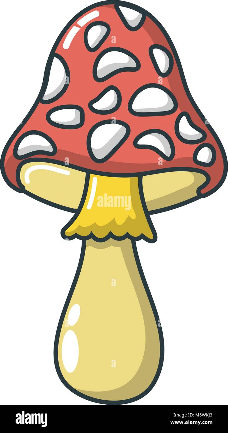 Poison mushroom icon, cartoon style Stock Vector Image & Art Alamy