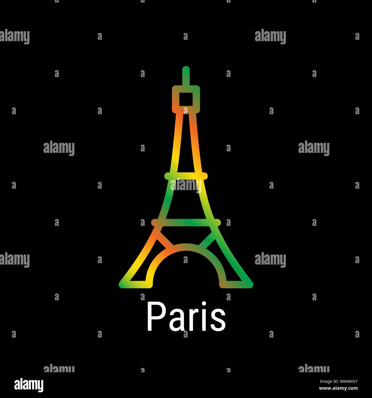Paris, France Vector Line Icon Stock Vector Image & Art - Alamy