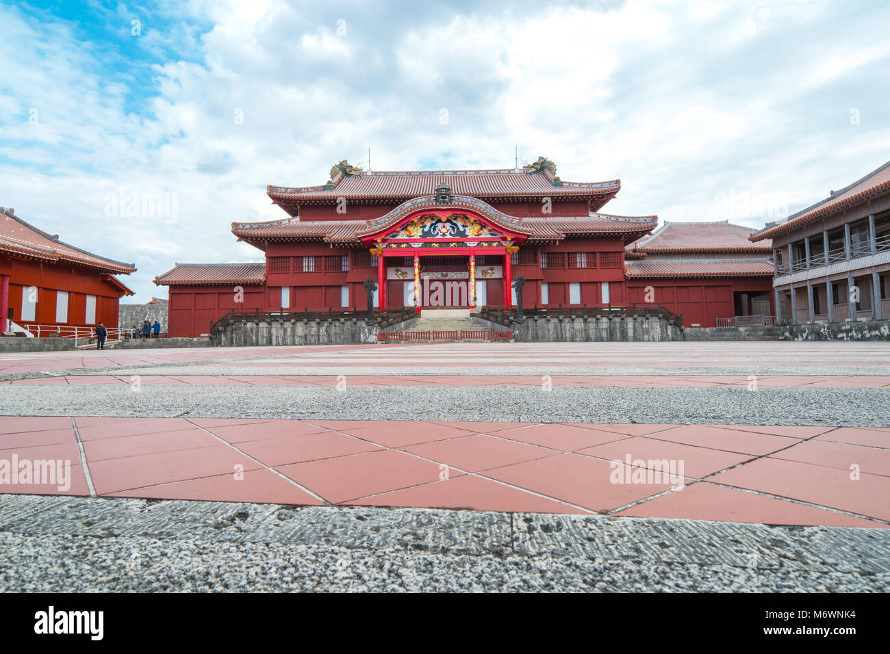 Shuri castle in Naha city landmark of Okinawa, Japan. Stock Photo