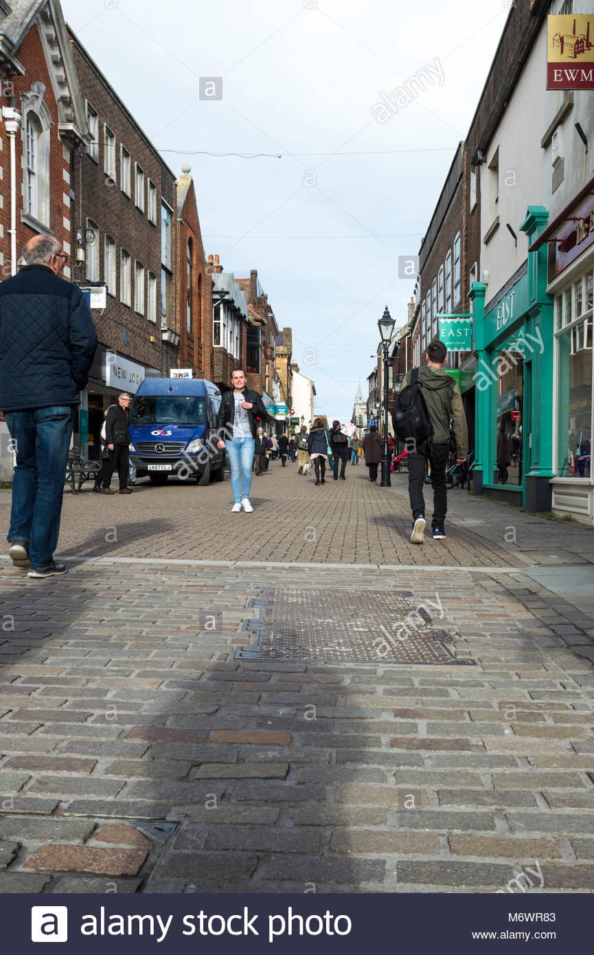 High Street Shops In Dorchester Stock Photos & High Street Shops In