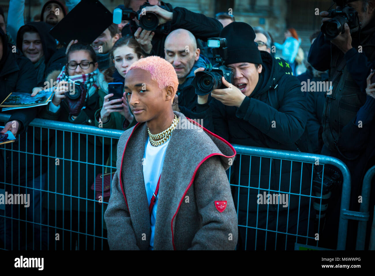 LouisVuitton's top muses and fans gathered today in Paris at the Musé, jaden smith