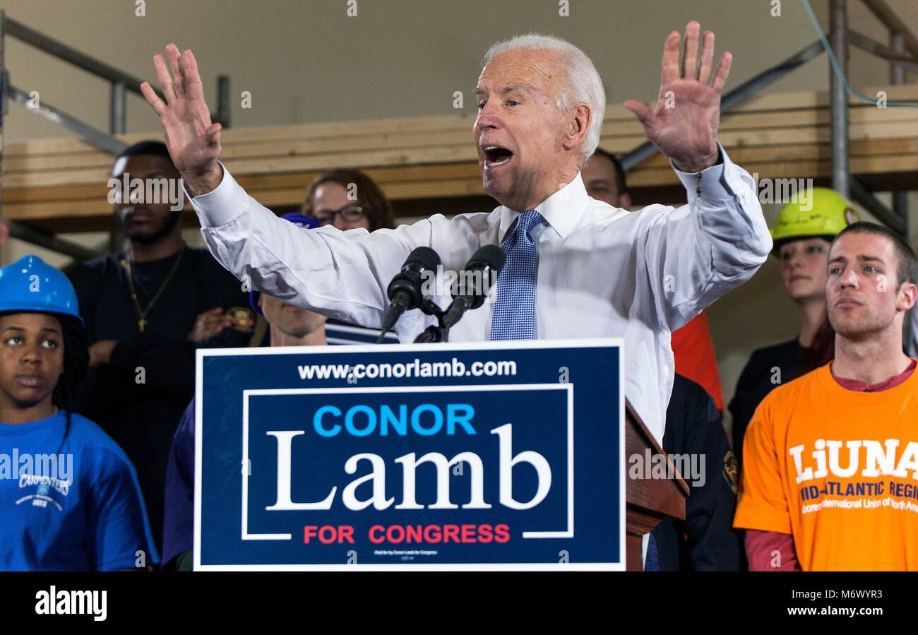 Pittsburgh, Pennsylvania, USA. 06th Mar, 2018. JOE BIDEN headlines a ...