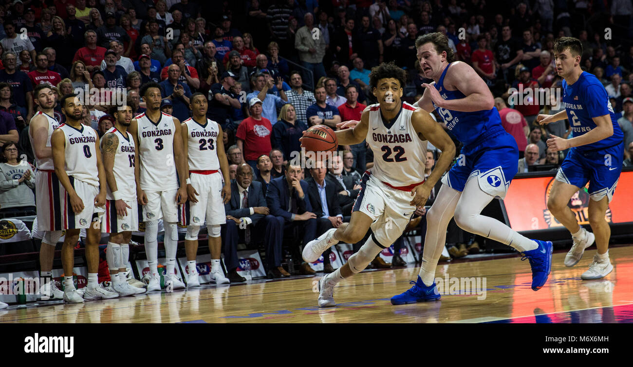 Mar 06, 2018 Las Vegas, NV, U.S.A. Gonzaga Bulldogs forward Jeremy