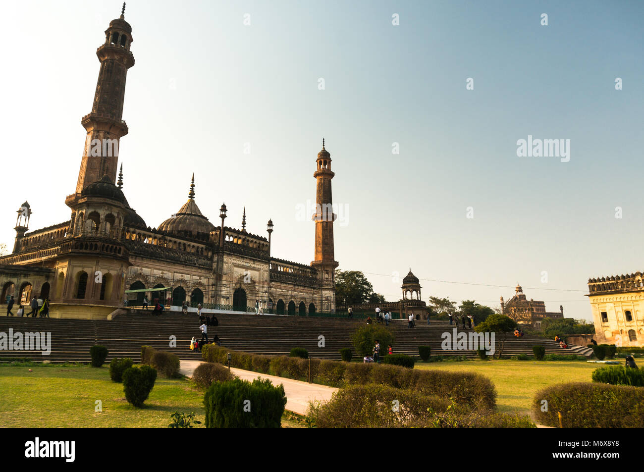 Lucknow, India: 3rd Feb 2018: The entrance and gardens of the bara ...