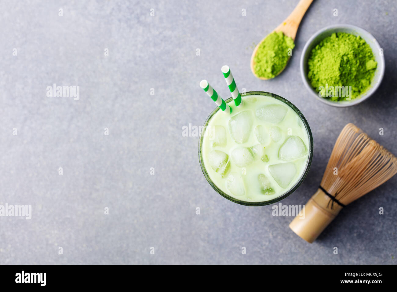 Ice tea top view hi-res stock photography and images - Alamy