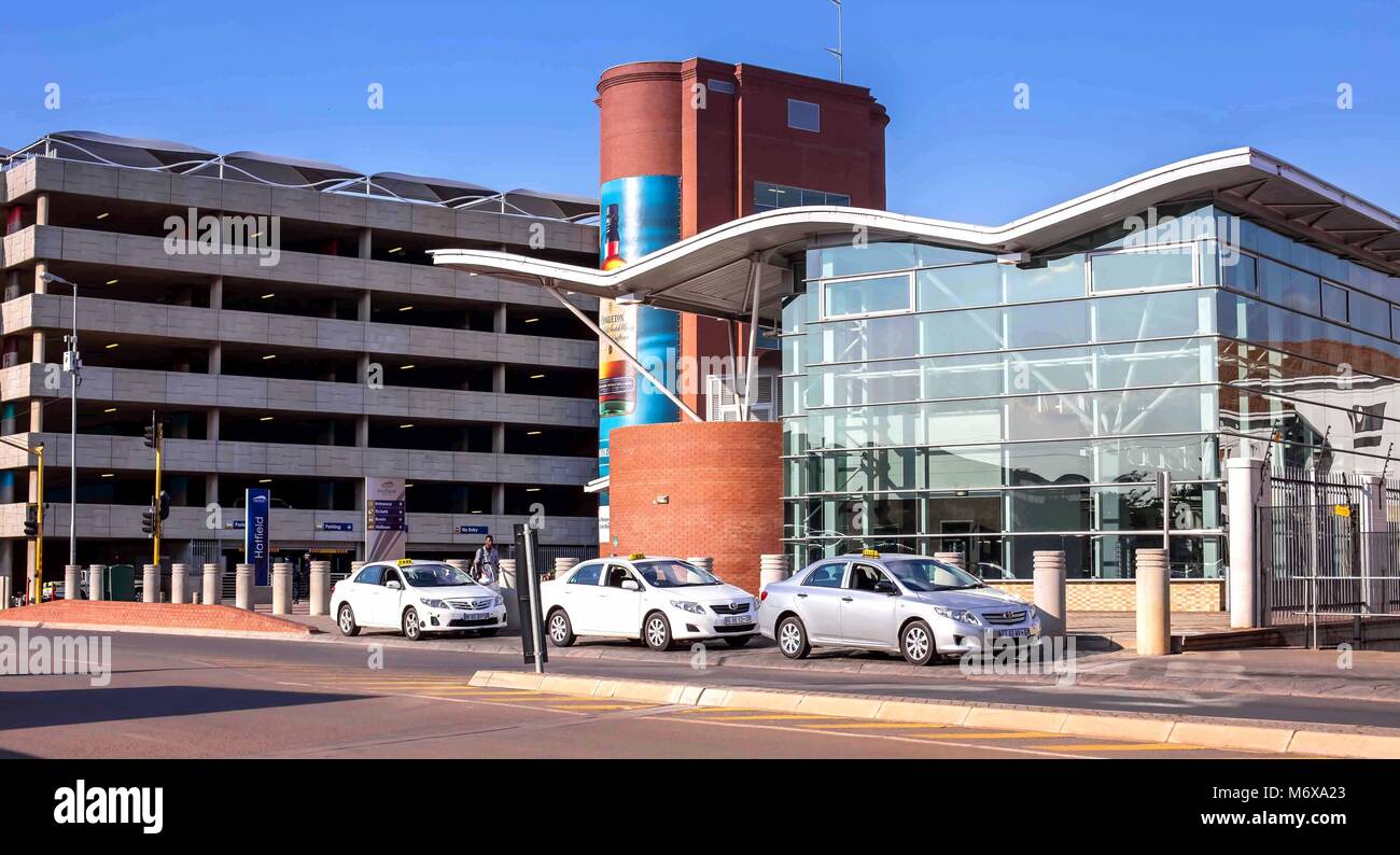 Buildings of transport hub in daylight. Pretoria, South Africa - March 6, 2018: Stock Photo