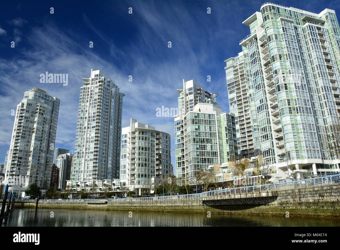 High end luxury real estate in Yaletown district of Vancouver BC,Canada. Stock Photo
