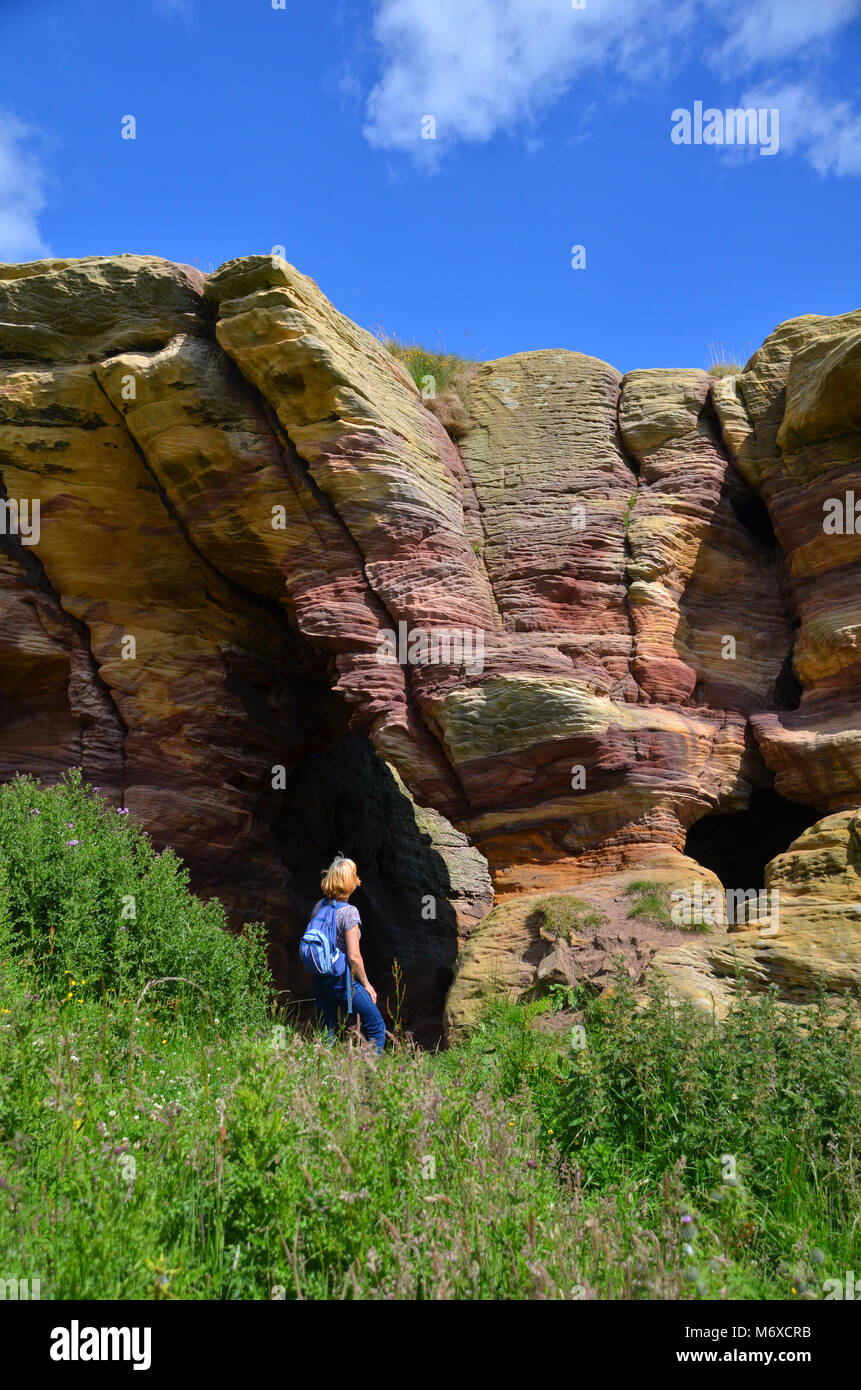 The Caves of Caiplie The Coves on route of the Fife coastal walk