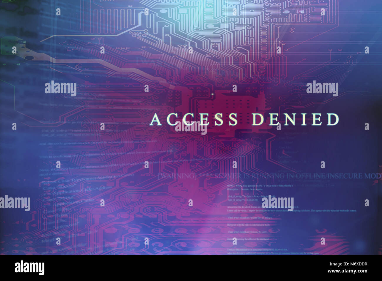 Access denied on a computer system Stock Photo Alamy