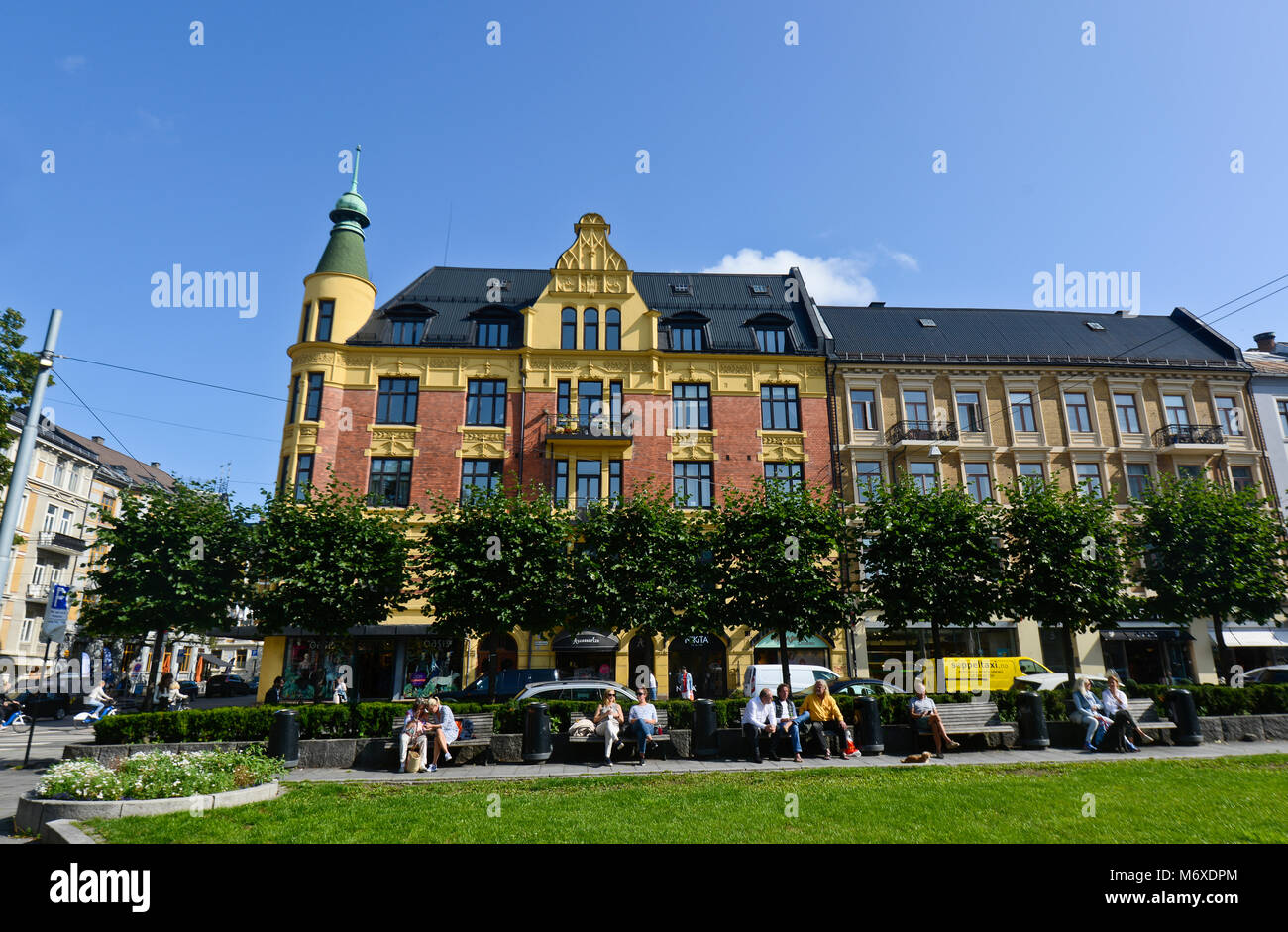 Colourful Buildings In The Majorstuen Neighbourhood, Frogner District ...