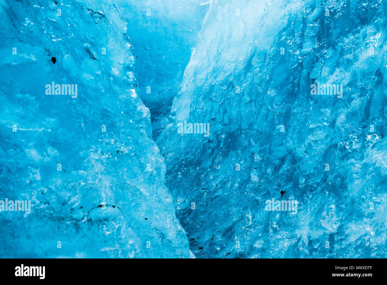 Ice Climbing at Exit Glacier Stock Photo