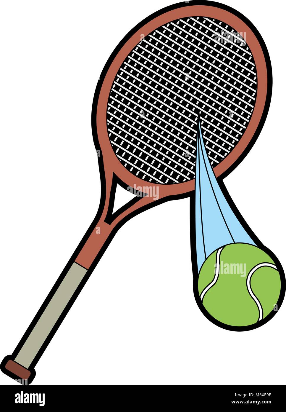 Tennis racket and ball Stock Vector Image & Art - Alamy