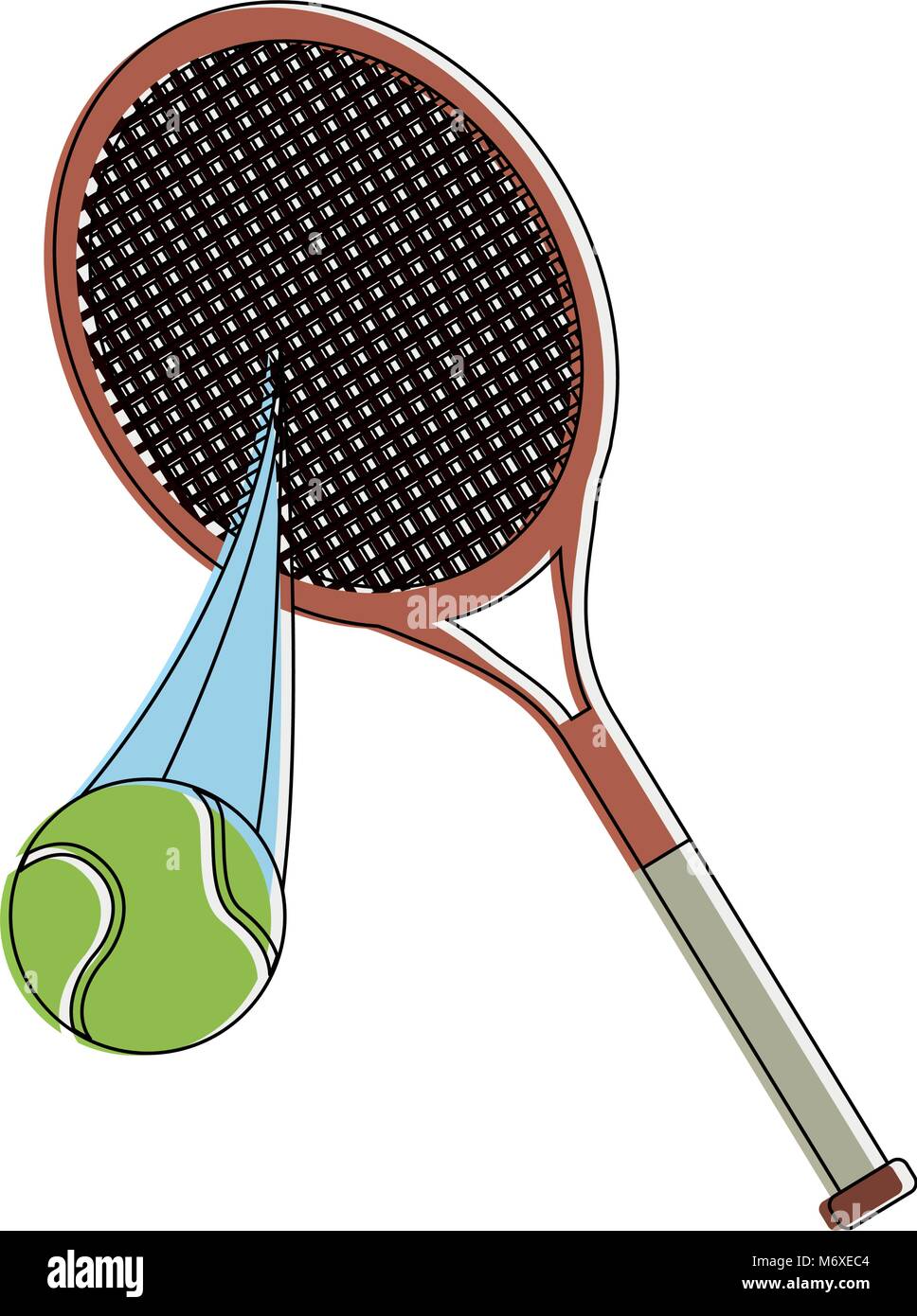 Tennis racket and ball Stock Vector Image & Art - Alamy