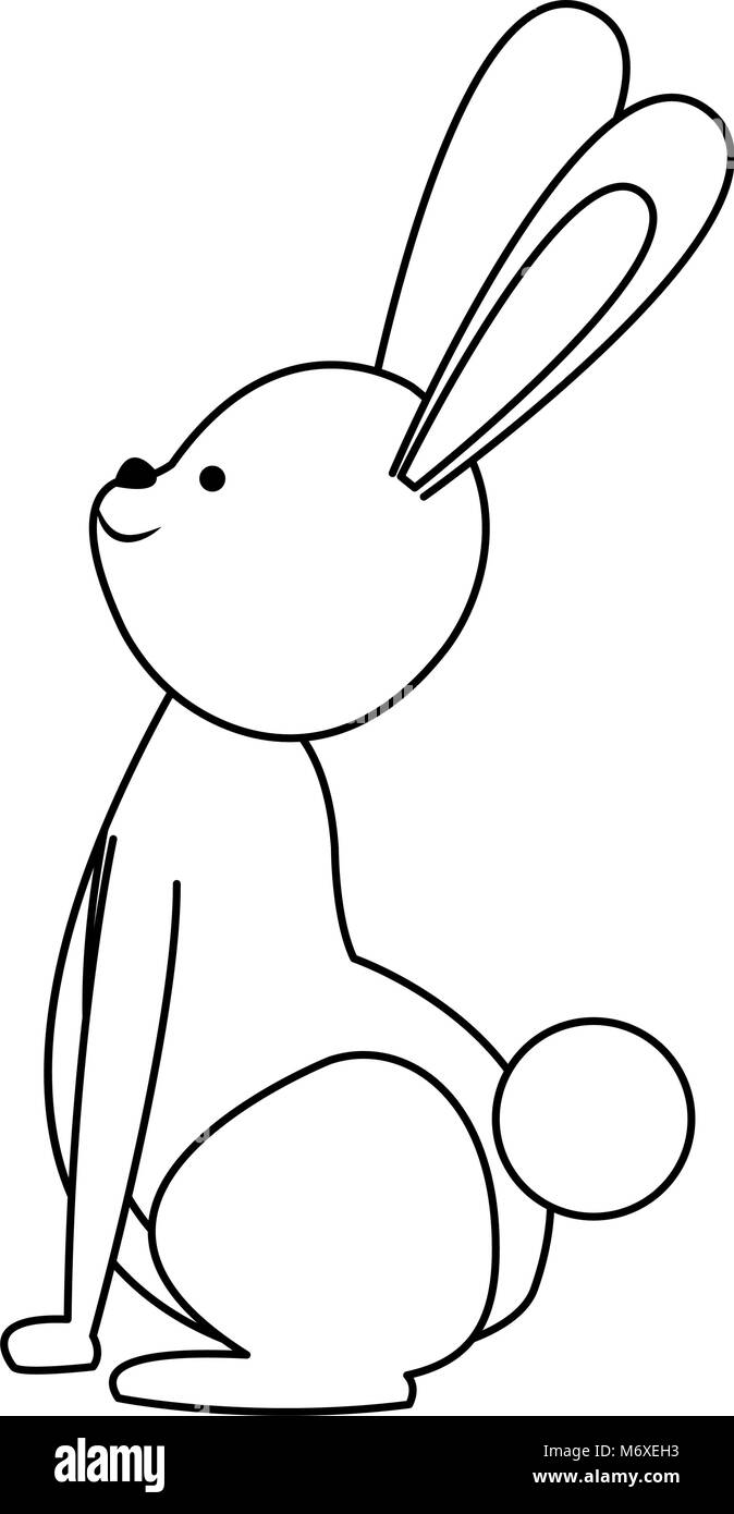 Cute rabbit cartoon Stock Vector Image & Art - Alamy