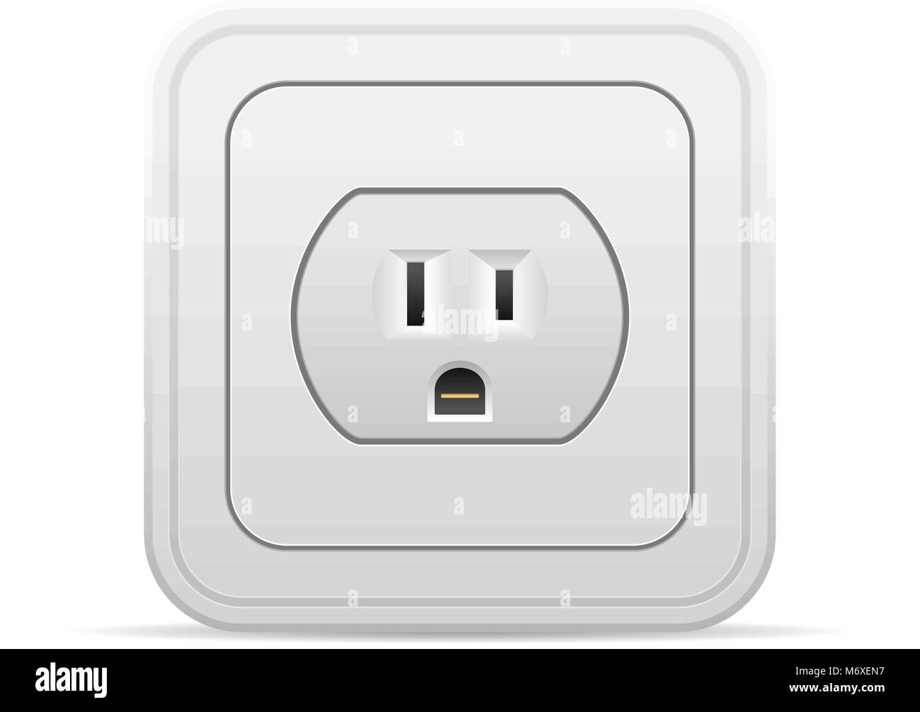 Power outlet on a white background Stock Vector Image & Art - Alamy