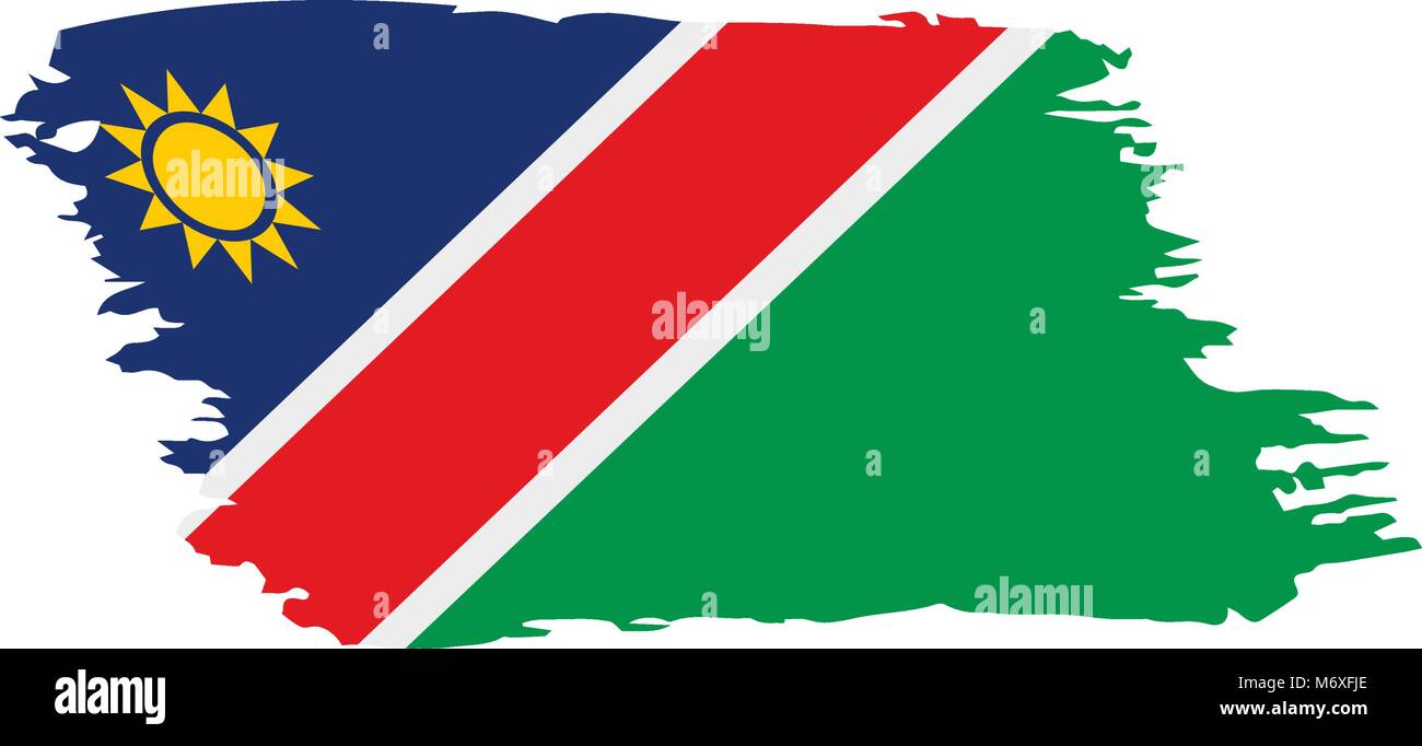 Namibia flag, vector illustration Stock Vector Image & Art - Alamy