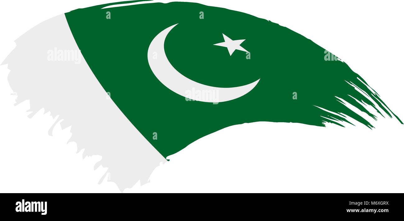 Pakistan flag, vector illustration Stock Vector Image & Art - Alamy