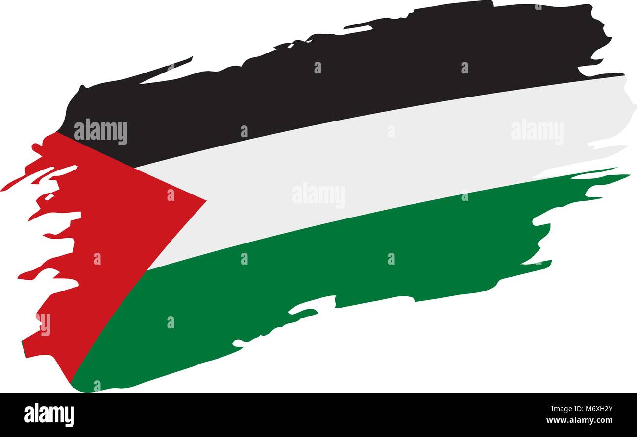 Palestine flag, vector illustration Stock Vector