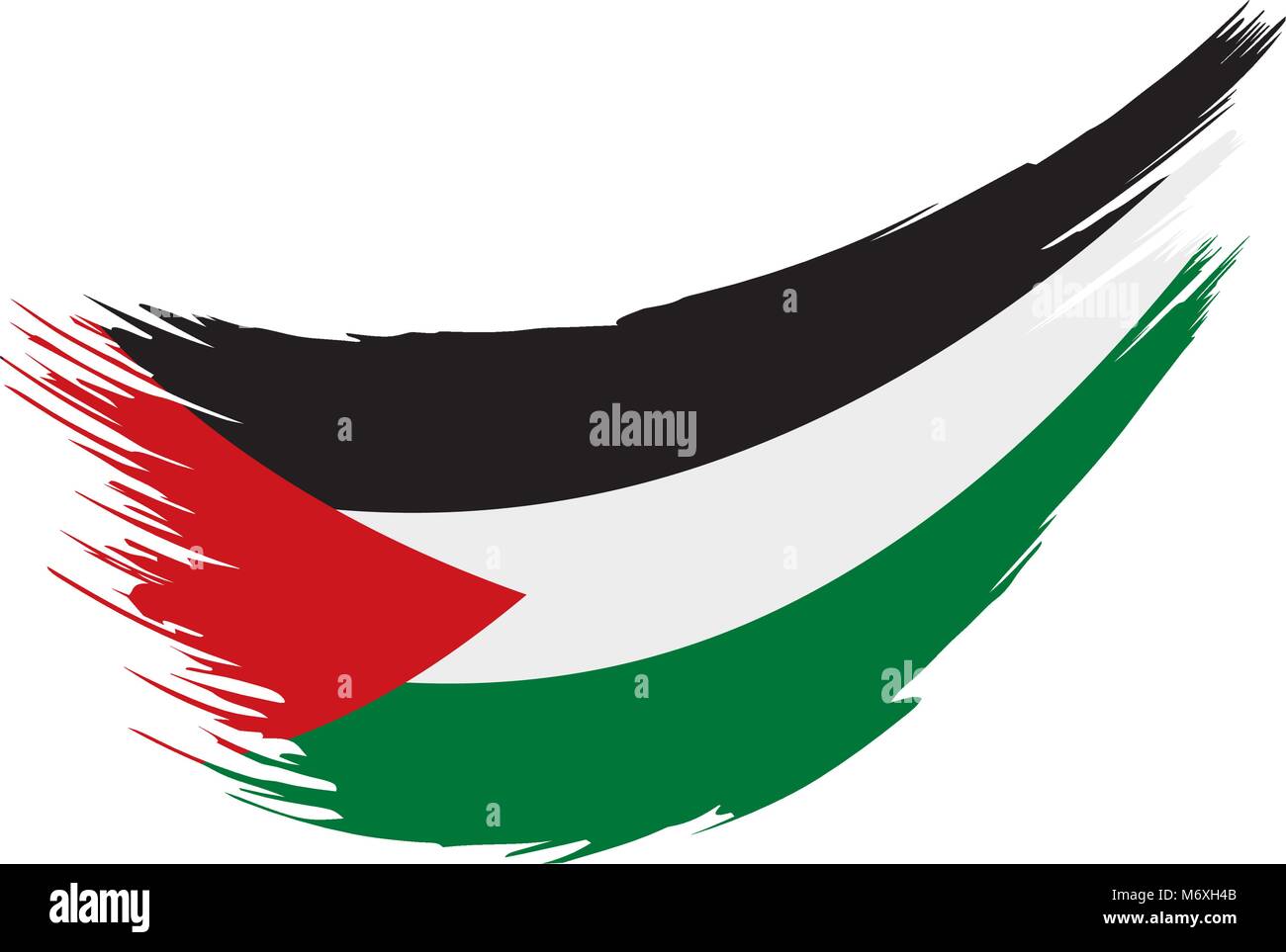Palestine flag, vector illustration Stock Vector