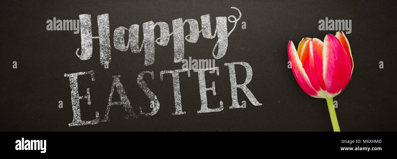 Composite image of easter greeting Stock Photo