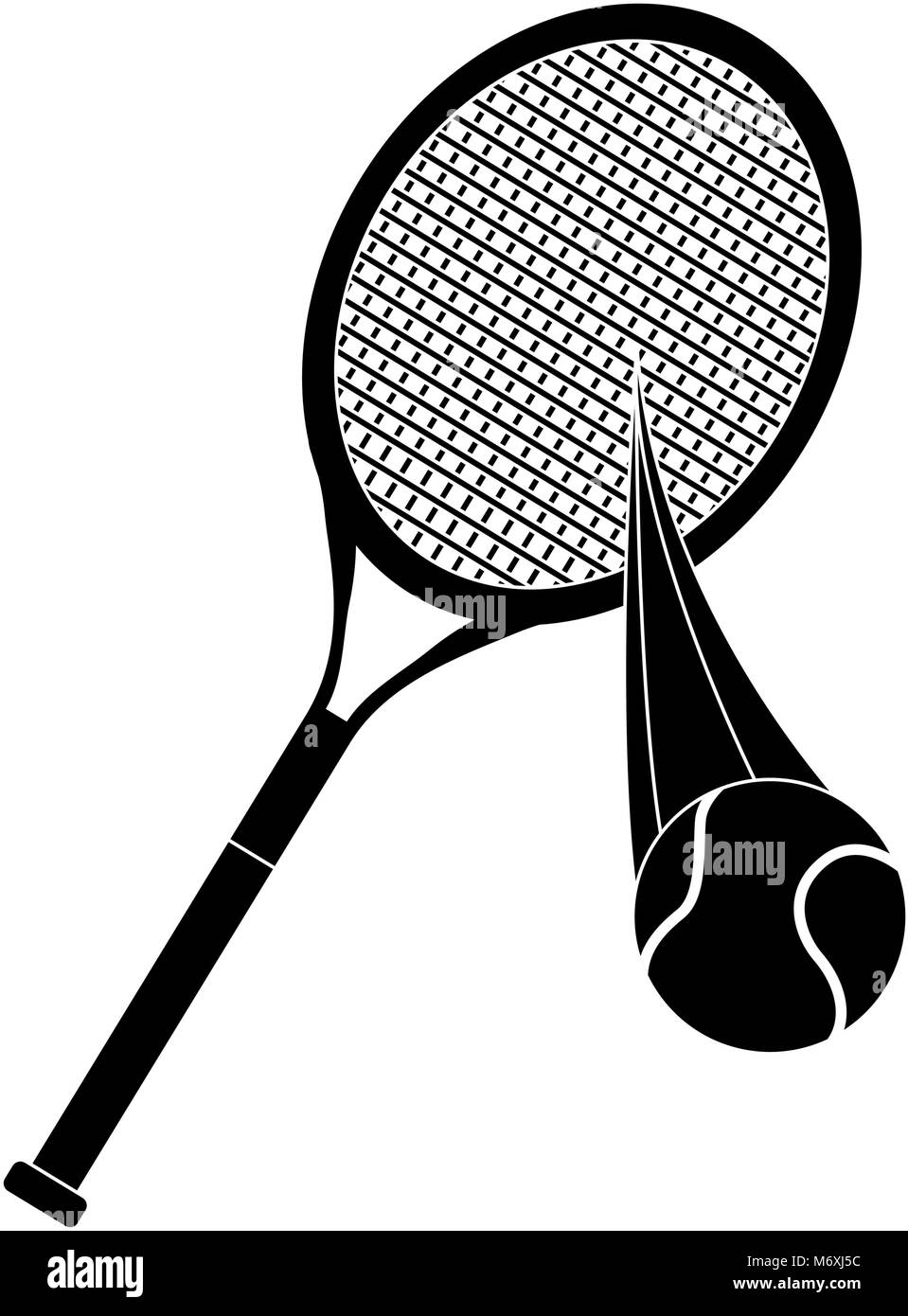 Tennis racket and ball Stock Vector Image & Art - Alamy