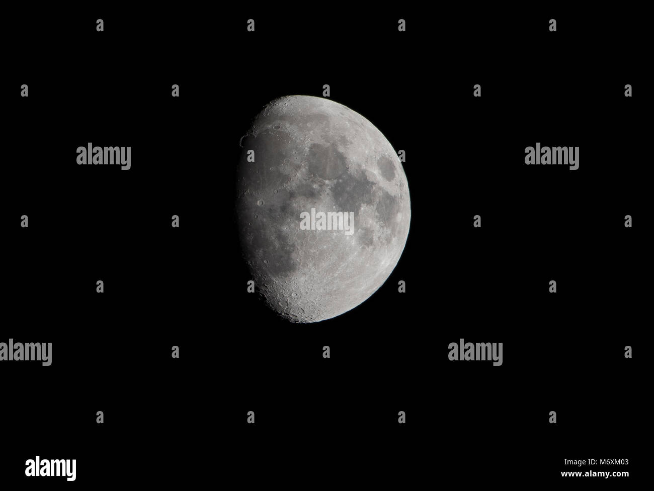 Waxing gibbous moon Stock Photo Alamy