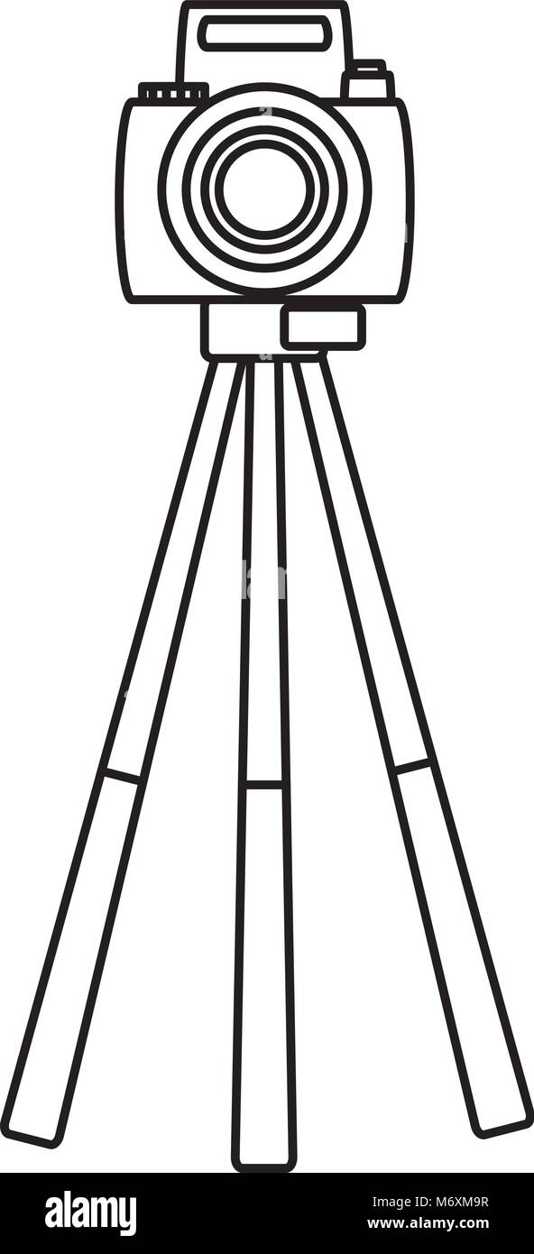 Camera Tripod Sketch Drawing Style 151649 Vector Art at Vecteezy