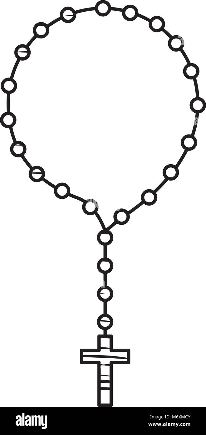 rosary beads icon over white background, vector illutration Stock Vector Image & Art Alamy