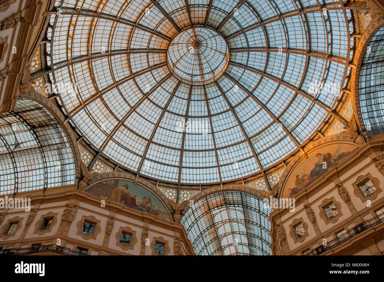 dome gallery in milan Stock Photo Alamy