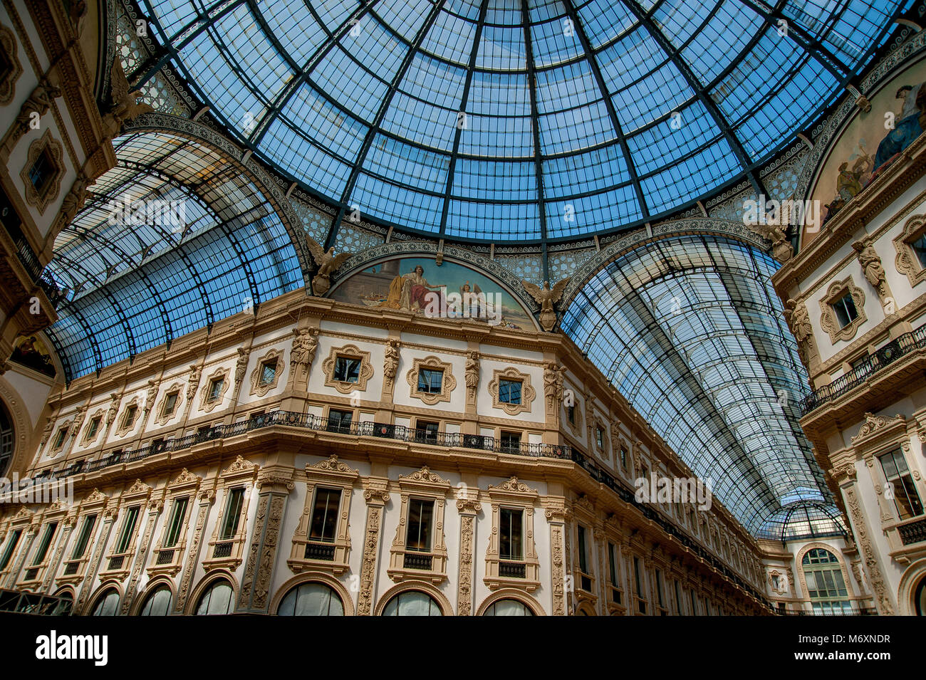 dome gallery in milan Stock Photo Alamy