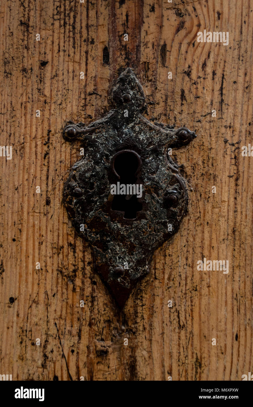 Bolt, Latch, Door lock, Cerradura, Cordoba, Andalucia, Spain Stock