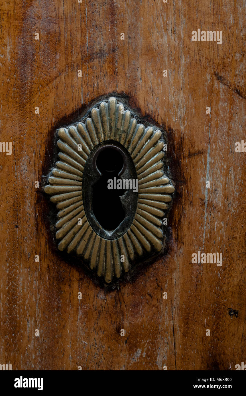 Bolt, Latch, Door lock, Cerradura, Cordoba, Andalucia, Spain Stock