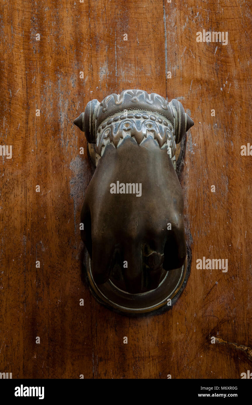 Picaporte, Door knocker, Aldaba, Cordoba, Andalucia, Spain Stock Photo