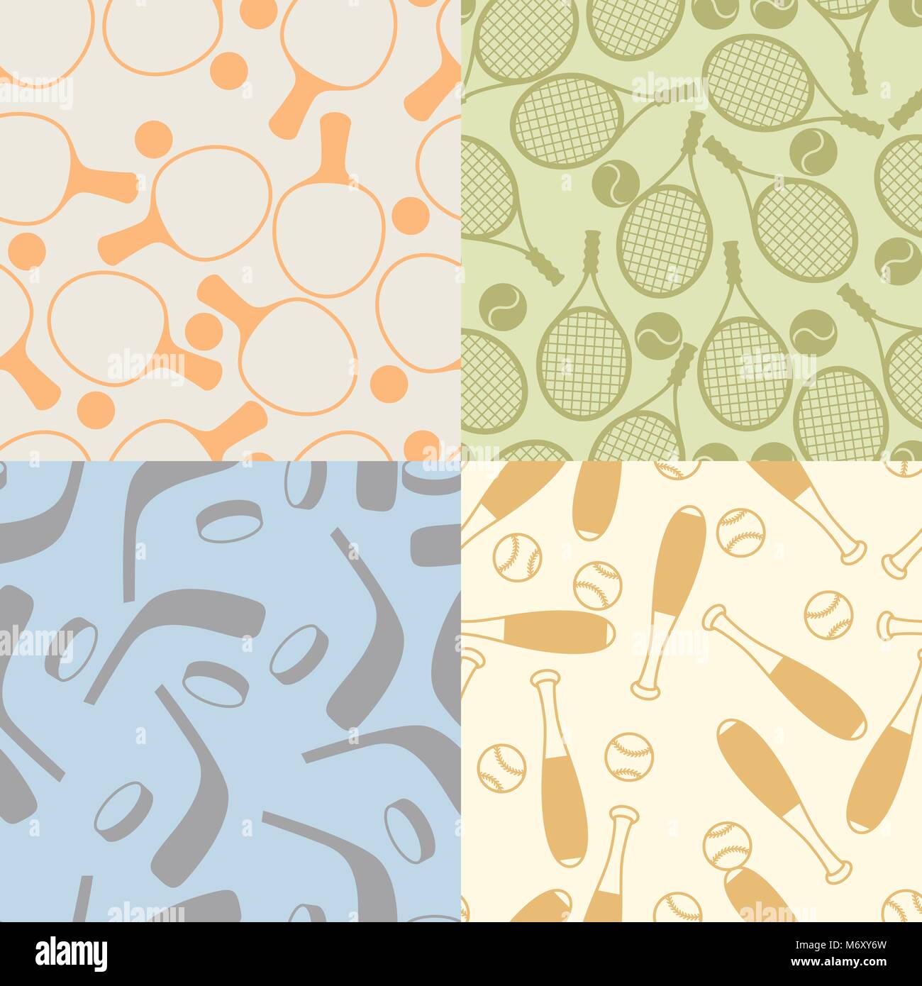 Seamless patterns of sport icons Stock Vector Image & Art - Alamy