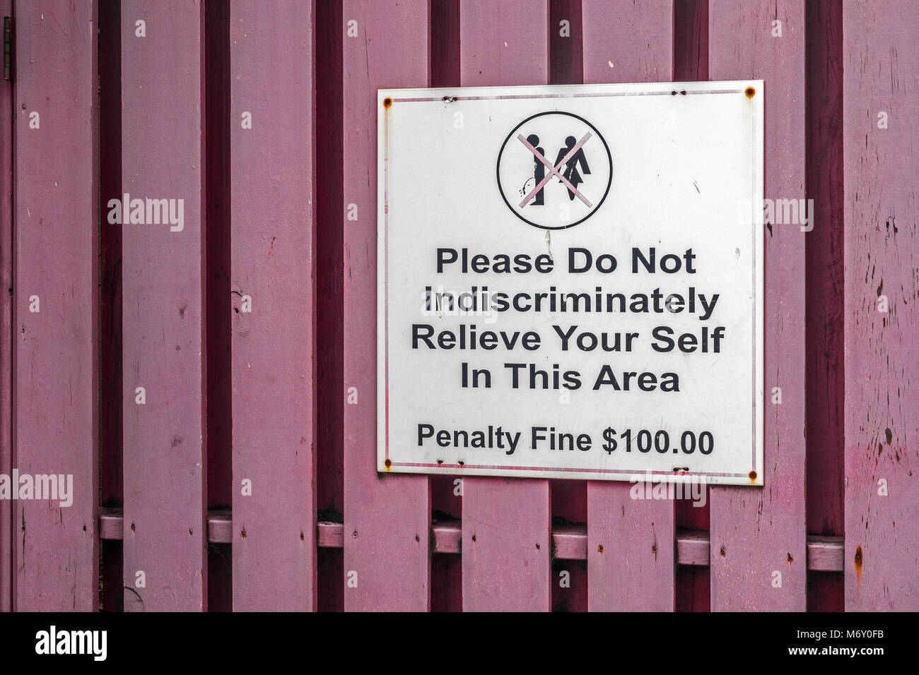 Amusing Sign In  St Johns , Antigua, West Indies Stock Photo