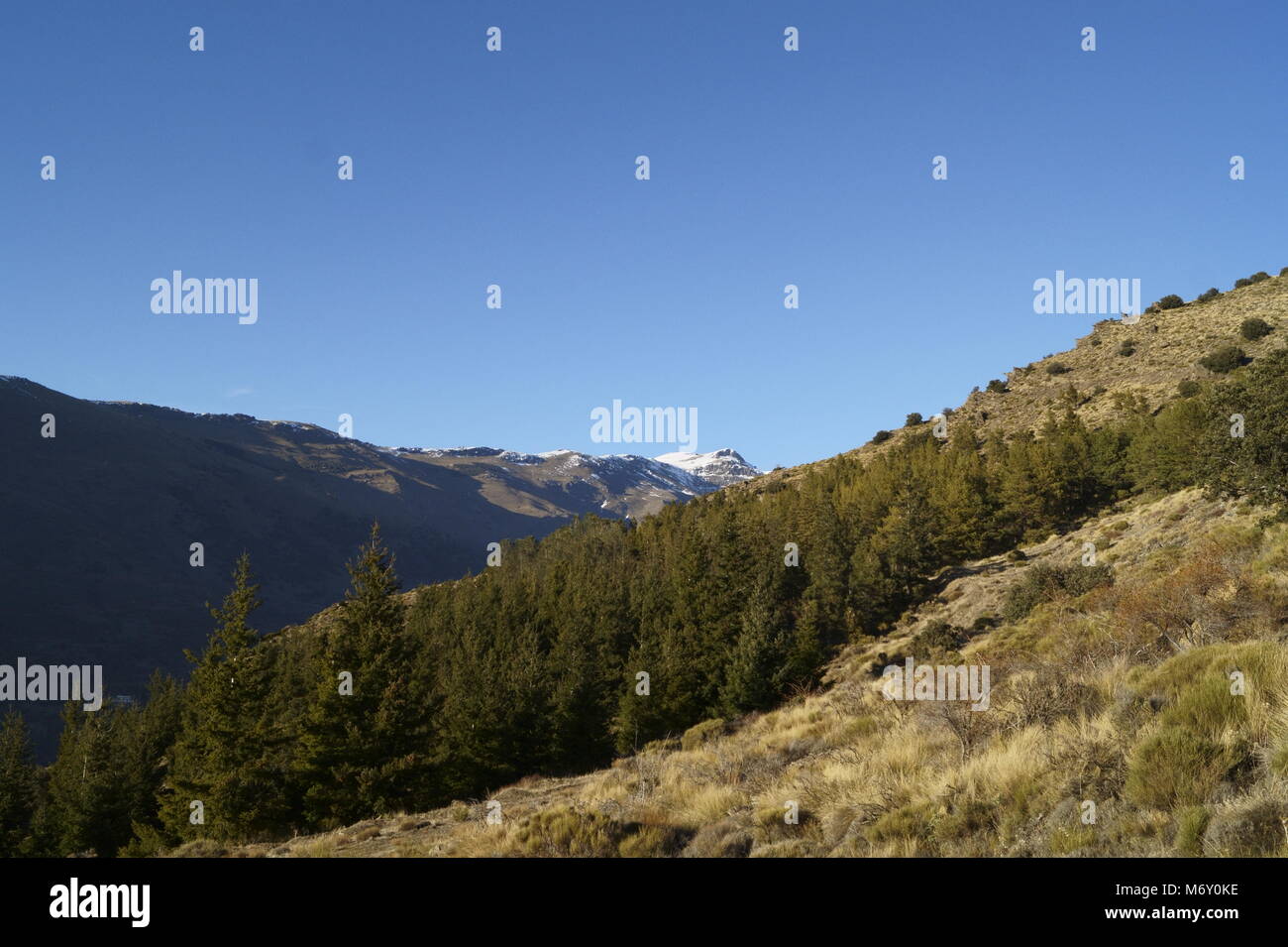 Mountains Over Lanjaron Stock Photo