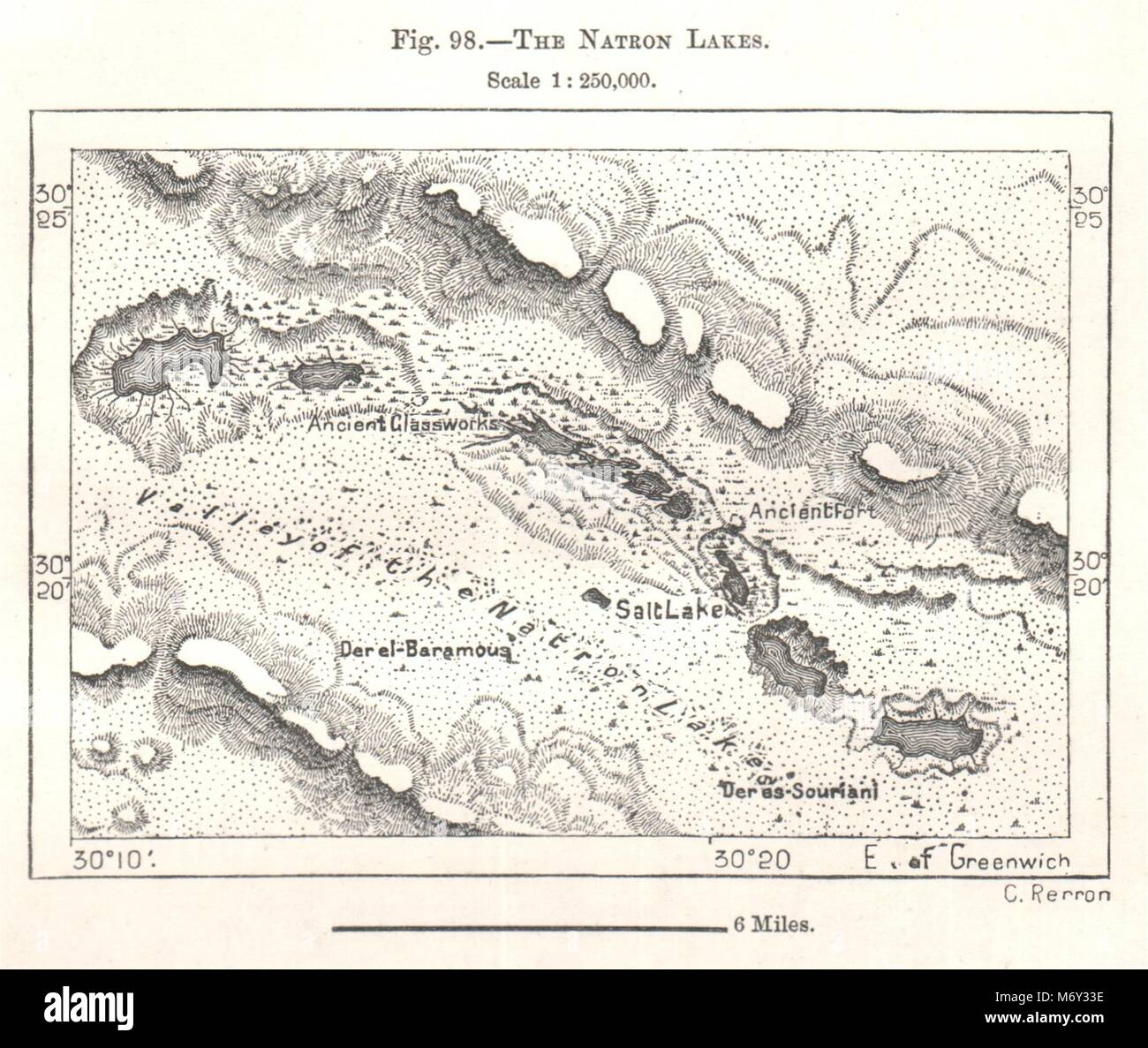 Wadi Natrun Egypt Map Wadi El Natrun. The Natron Lakes. Egypt. Sketch Map 1885 Old Antique Chart  Stock Photo - Alamy