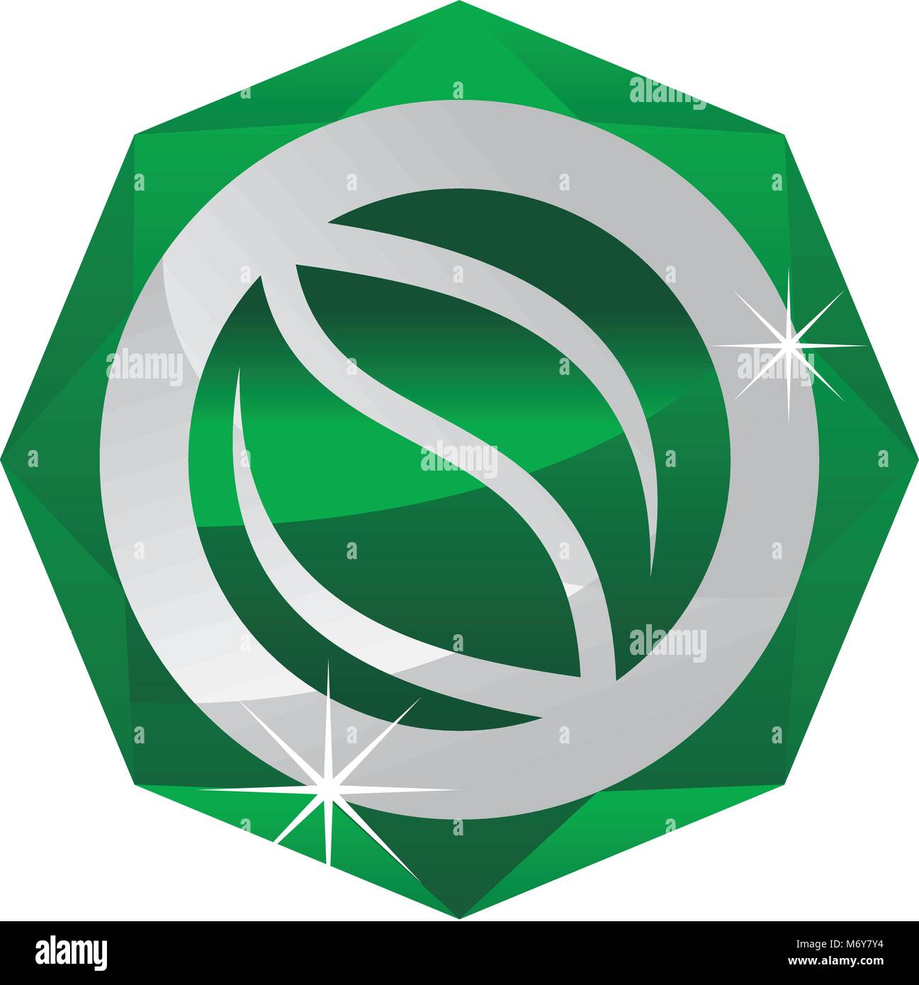 Leaf Diamond Logo Design Template Vector Stock Vector Image & Art - Alamy