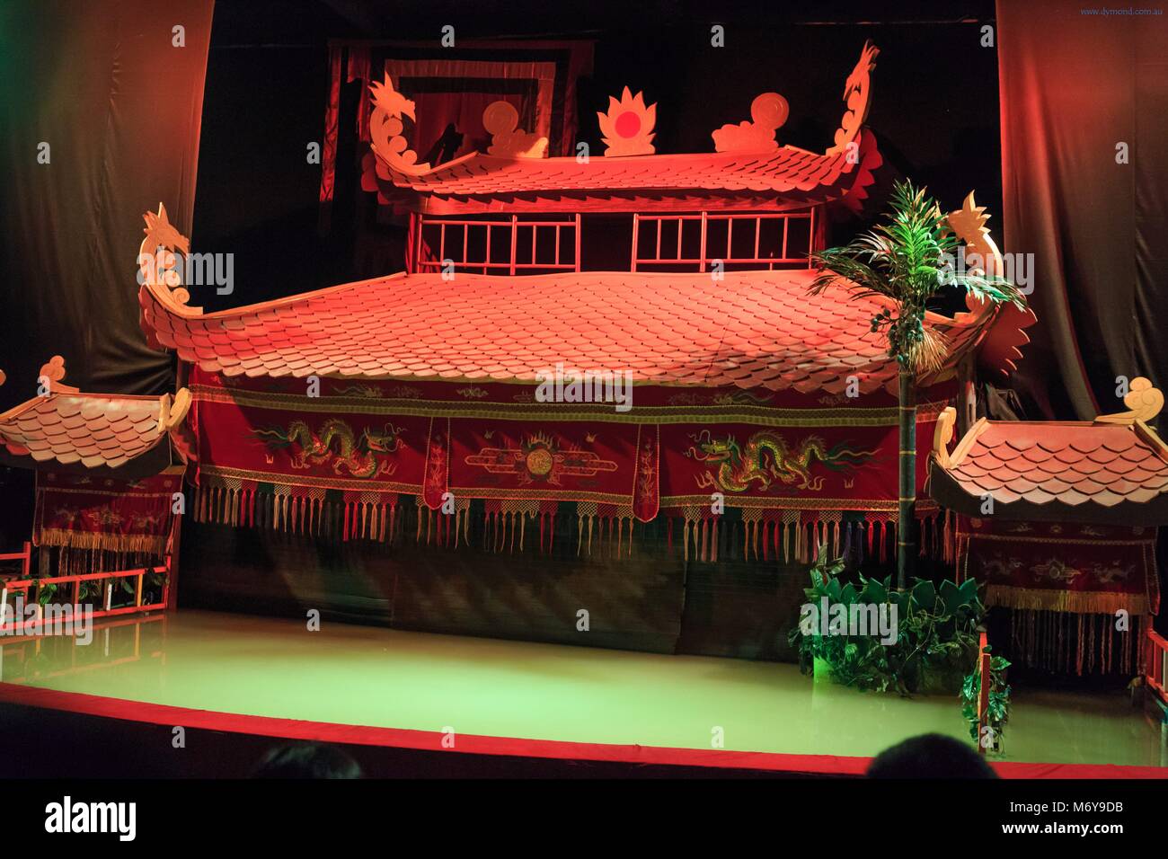 The set of the Golden Dragon Water Puppet Theatre in Ho Chi Minh City