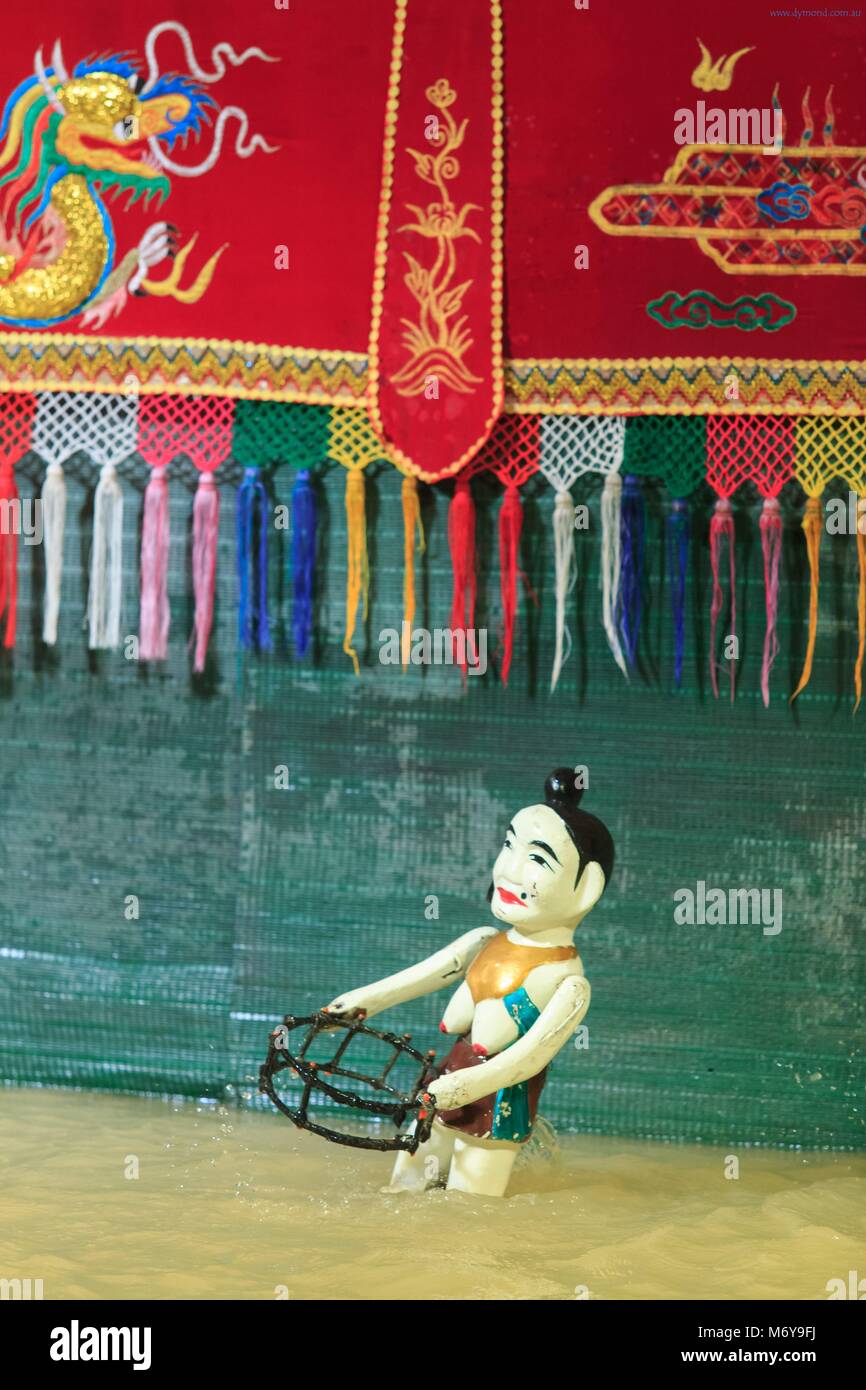 Traditional Vietnamese puppets at the Golden Dragon Water Puppet Theatre in Ho Chi Minh City