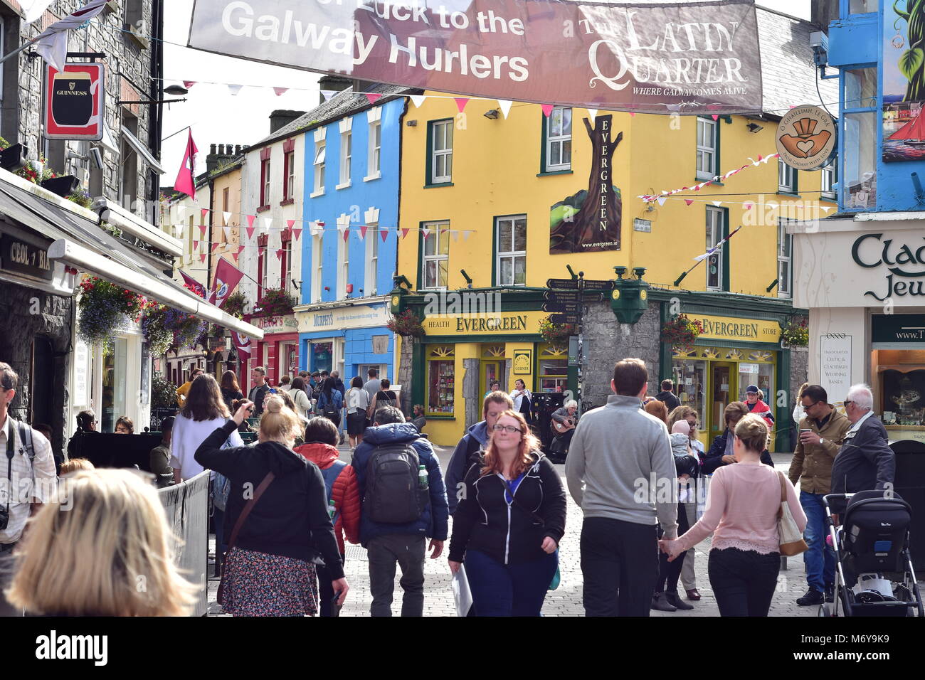 Streets within pedestrian zone in Galway