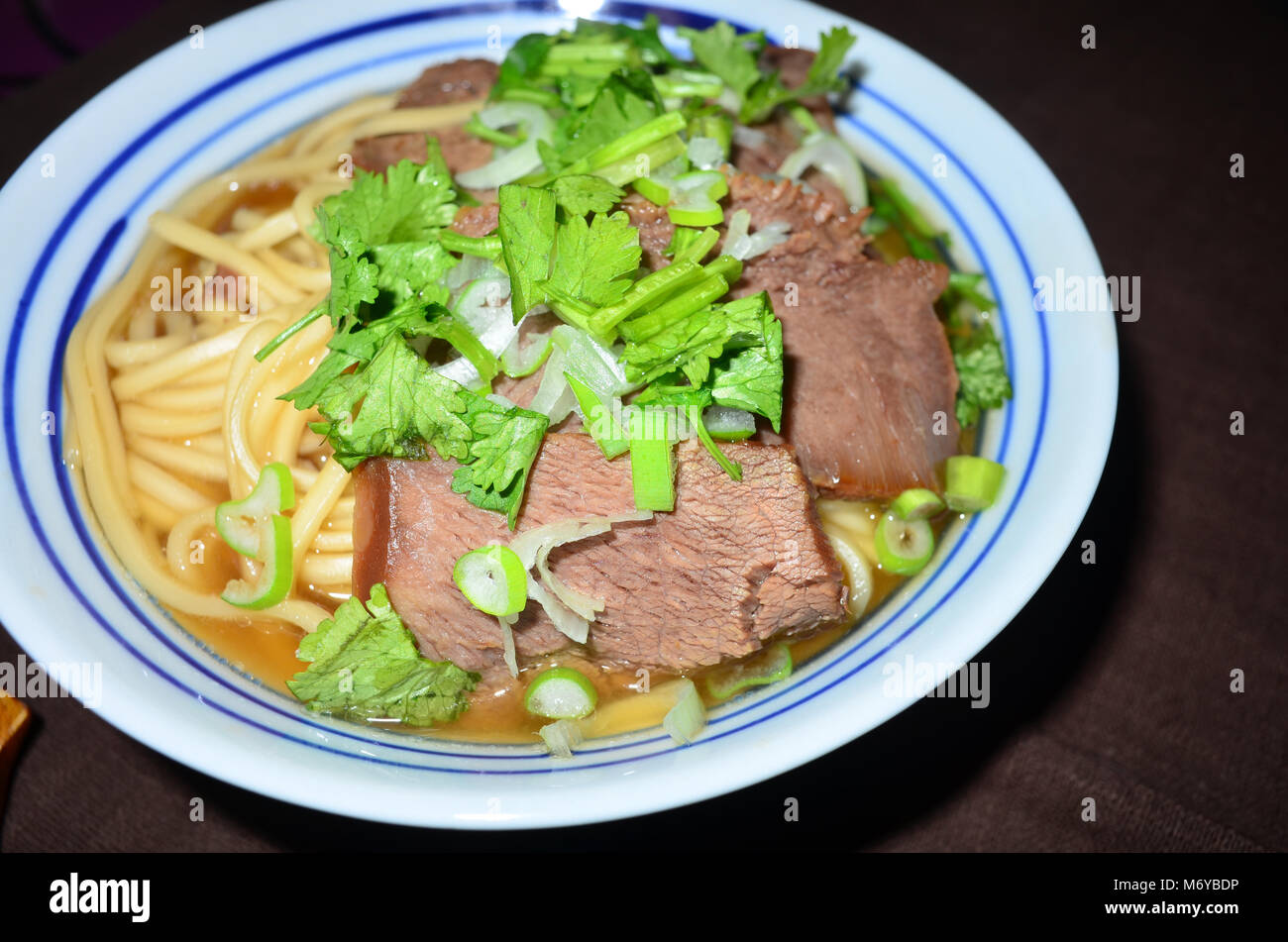 Delicious noodles, beef noodles Stock Photo Alamy